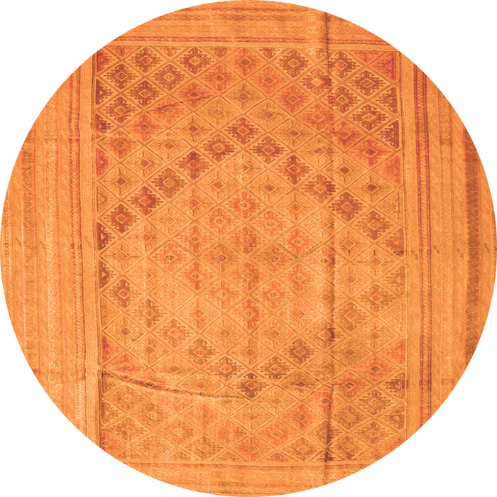 Machine Washable Southwestern Orange Country Area Rugs, wshcon1547org