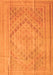 Serging Thickness of Machine Washable Southwestern Orange Country Area Rugs, wshcon1547org