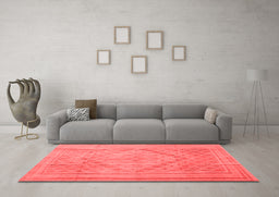 Country Red Washable Rugs