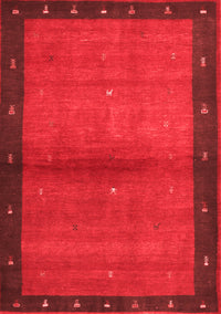 Abstract Red Contemporary Rug, con1548red