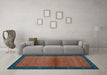 Machine Washable Abstract Light Blue Contemporary Rug in a Living Room, wshcon1548lblu