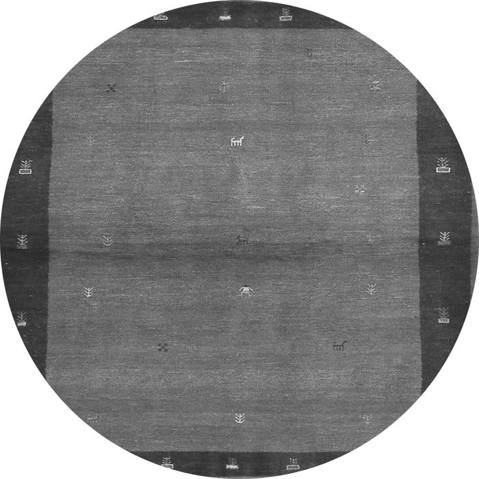 Square Abstract Gray Contemporary Rug, con1548gry