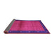 Sideview of Abstract Purple Contemporary Rug, con1548pur