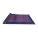 Sideview of Abstract Blue Contemporary Rug, con1548blu