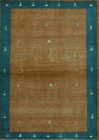 Abstract Turquoise Contemporary Rug, con1548turq