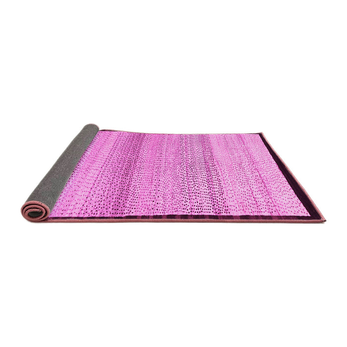 Sideview of Solid Pink Modern Rug, con1549pnk