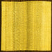 Square Solid Yellow Modern Rug, con1549yw