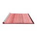 Modern Red Washable Rugs