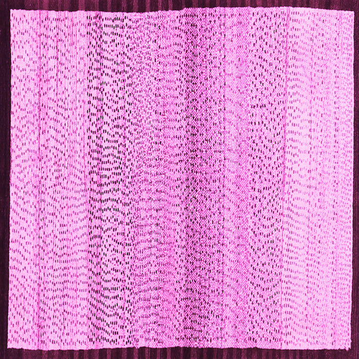 Square Solid Pink Modern Rug, con1549pnk