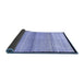 Sideview of Solid Blue Modern Rug, con1549blu