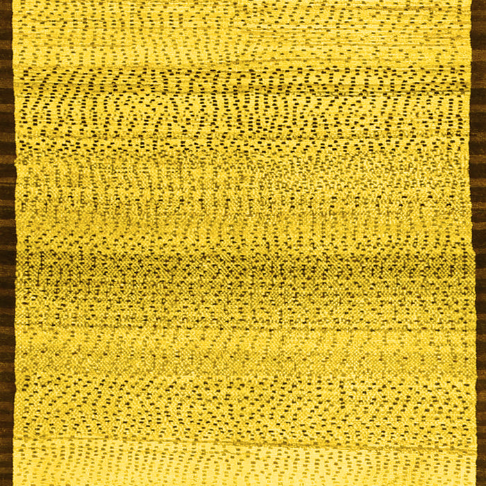 Machine Washable Solid Yellow Modern Rug, wshcon1549yw