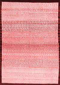 Solid Red Modern Rug, con1549red