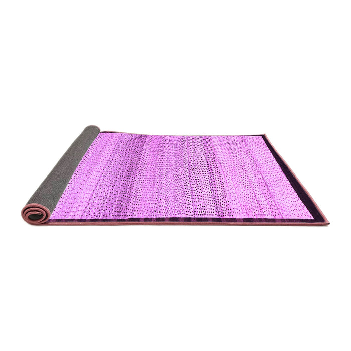 Sideview of Solid Purple Modern Rug, con1549pur