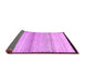 Sideview of Solid Purple Modern Rug, con1549pur