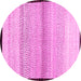 Round Solid Pink Modern Rug, con1549pnk