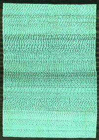 Solid Turquoise Modern Rug, con1549turq