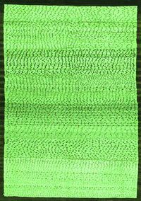 Solid Green Modern Rug, con1549grn