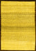 Solid Yellow Modern Rug, con1549yw