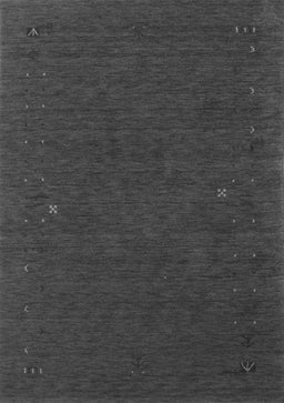 Abstract Gray Contemporary Rug, con154gry