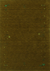 Abstract Green Contemporary Rug, con154grn