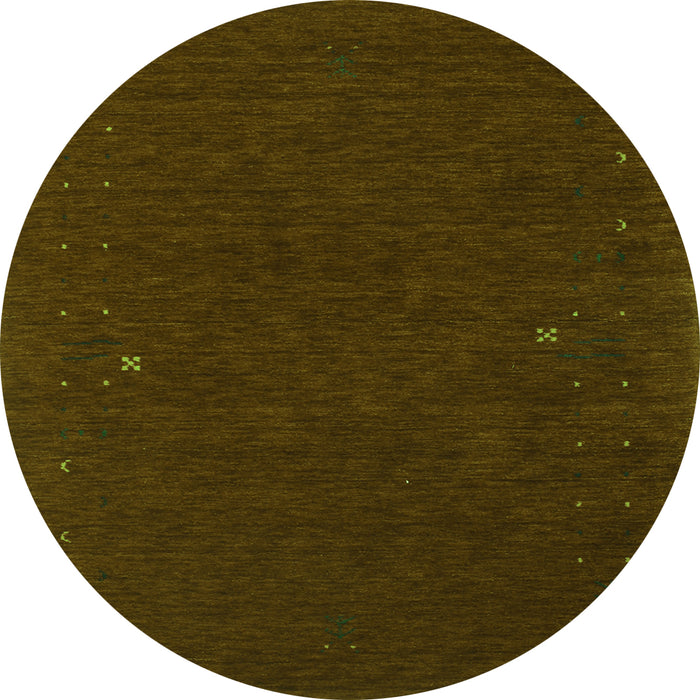 Square Abstract Green Contemporary Rug, con154grn