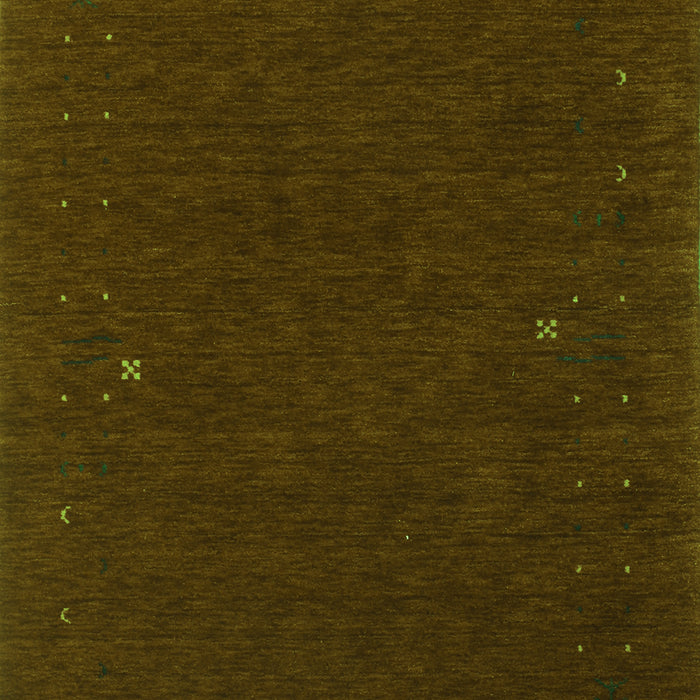 Serging Thickness of Machine Washable Abstract Green Contemporary Area Rugs, wshcon154grn