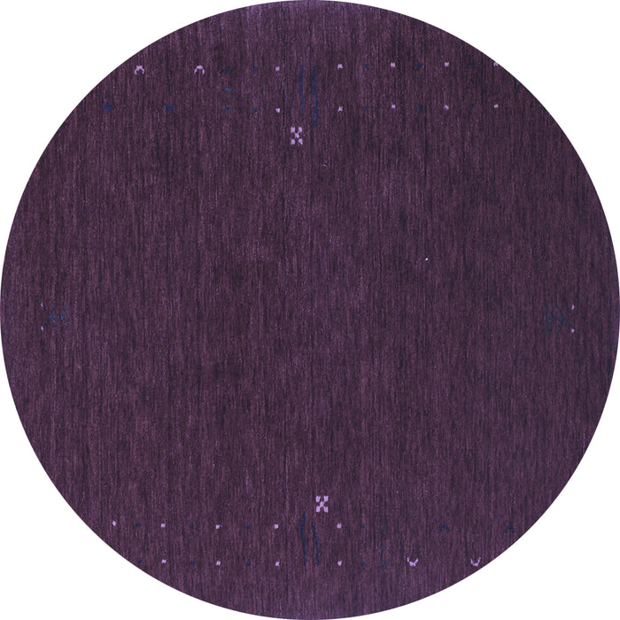 Round Abstract Blue Contemporary Rug, con154blu