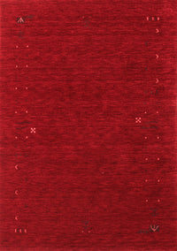 Abstract Red Contemporary Rug, con154red