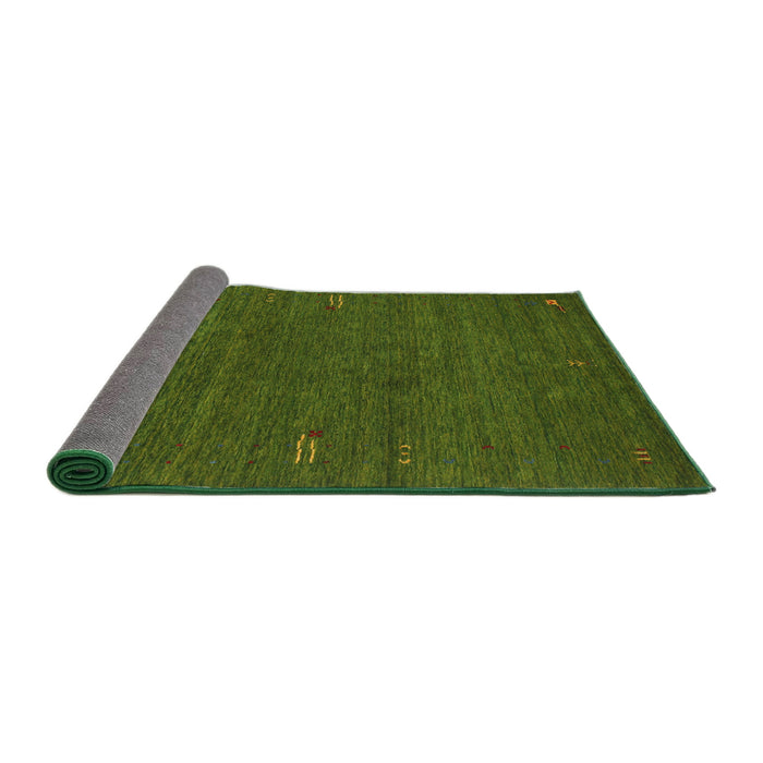 Thickness of Contemporary Seaweed Green Modern Rug, con155