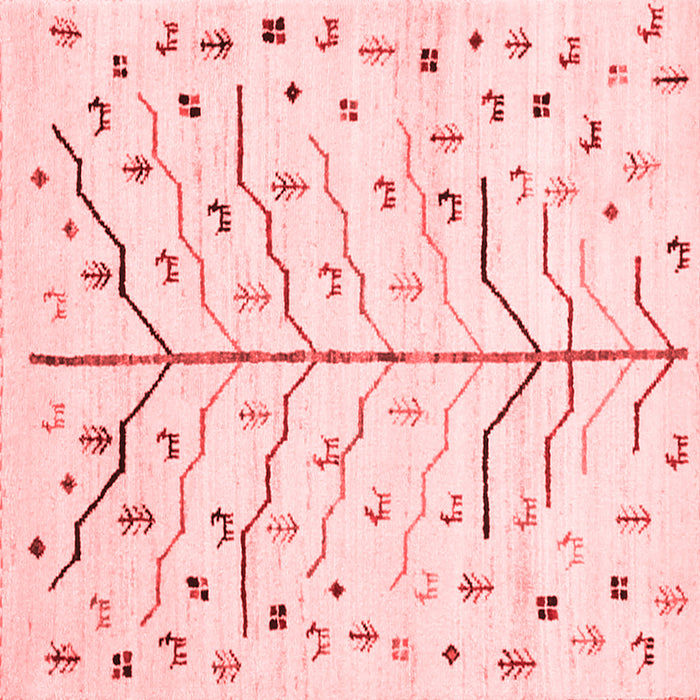 Solid Red Modern Rug, con1550red