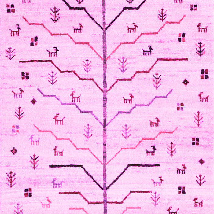 Solid Pink Modern Rug, con1550pnk