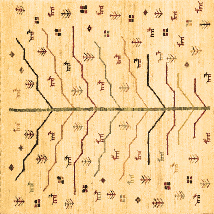 Square Machine Washable Solid Brown Modern Rug, wshcon1550brn