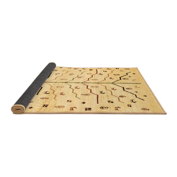 Sideview of Solid Brown Modern Rug, con1550brn