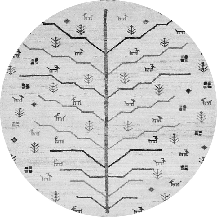 Square Solid Gray Modern Rug, con1550gry