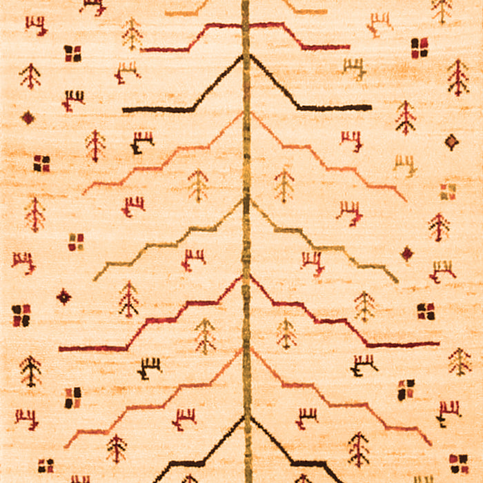 Solid Orange Modern Rug, con1550org
