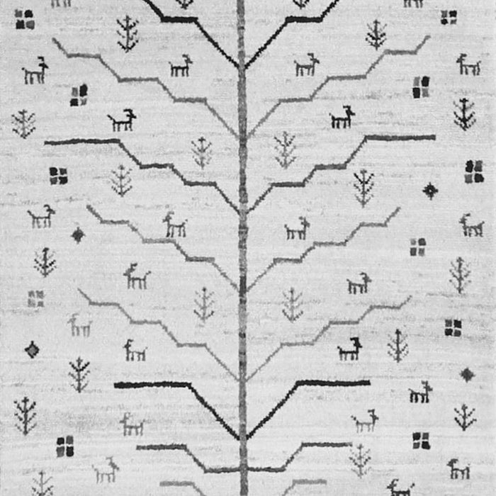 Serging Thickness of Machine Washable Solid Gray Modern Rug, wshcon1550gry