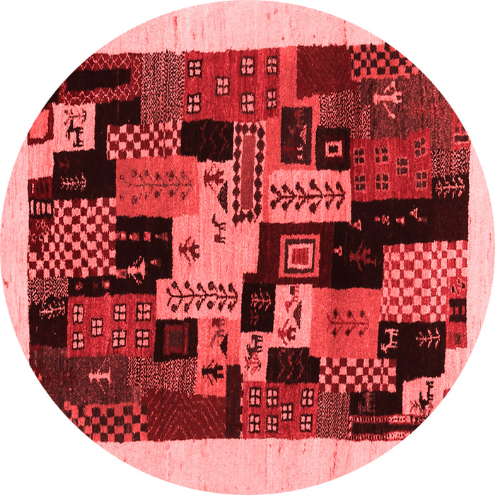 Abstract Red Contemporary Rug, con1551red