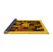 Sideview of Abstract Yellow Contemporary Rug, con1551yw