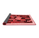 Abstract Red Contemporary Area Rugs