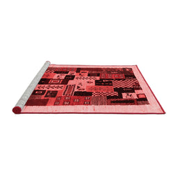 Contemporary Red Washable Rugs