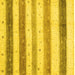 Square Solid Yellow Modern Rug, con1552yw