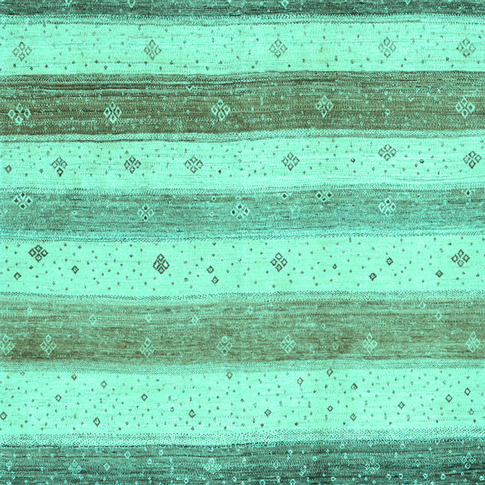 Machine Washable Solid Turquoise Modern Area Rugs, wshcon1552turq