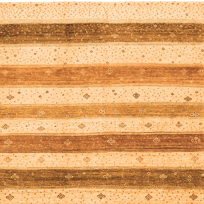 Serging Thickness of Solid Orange Modern Rug, con1552org