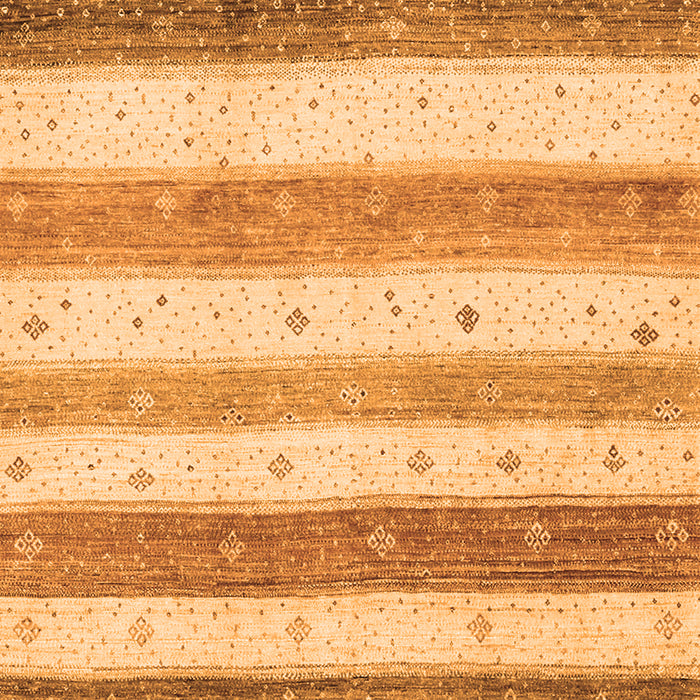 Serging Thickness of Machine Washable Solid Orange Modern Area Rugs, wshcon1552org