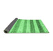 Sideview of Solid Emerald Green Modern Rug, con1552emgrn