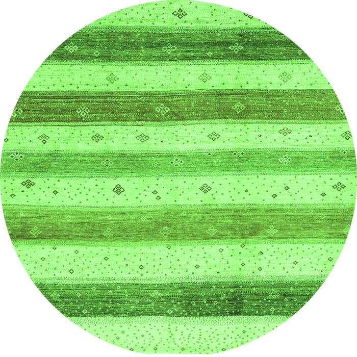 Machine Washable Solid Green Modern Area Rugs, wshcon1552grn