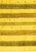 Solid Yellow Modern Rug, con1552yw