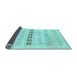 Sideview of Solid Light Blue Modern Rug, con1553lblu