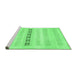 Sideview of Machine Washable Solid Emerald Green Modern Area Rugs, wshcon1553emgrn