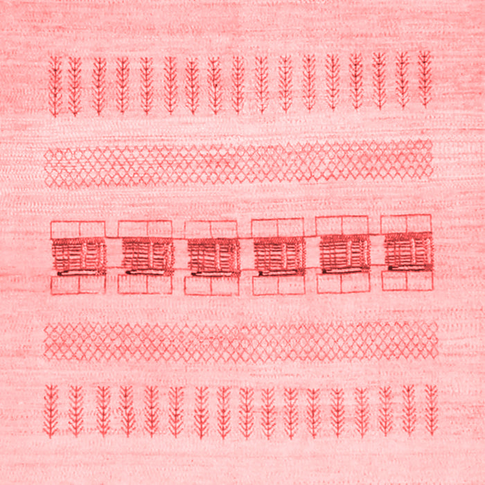 Solid Red Modern Area Rugs